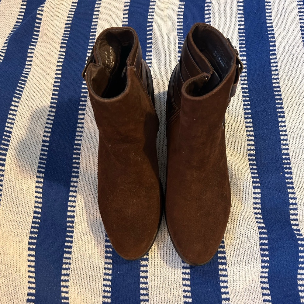 Brown Suede Ankle Boots